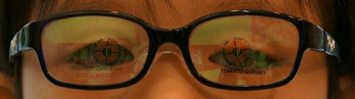 ユーザーの目の中心測定