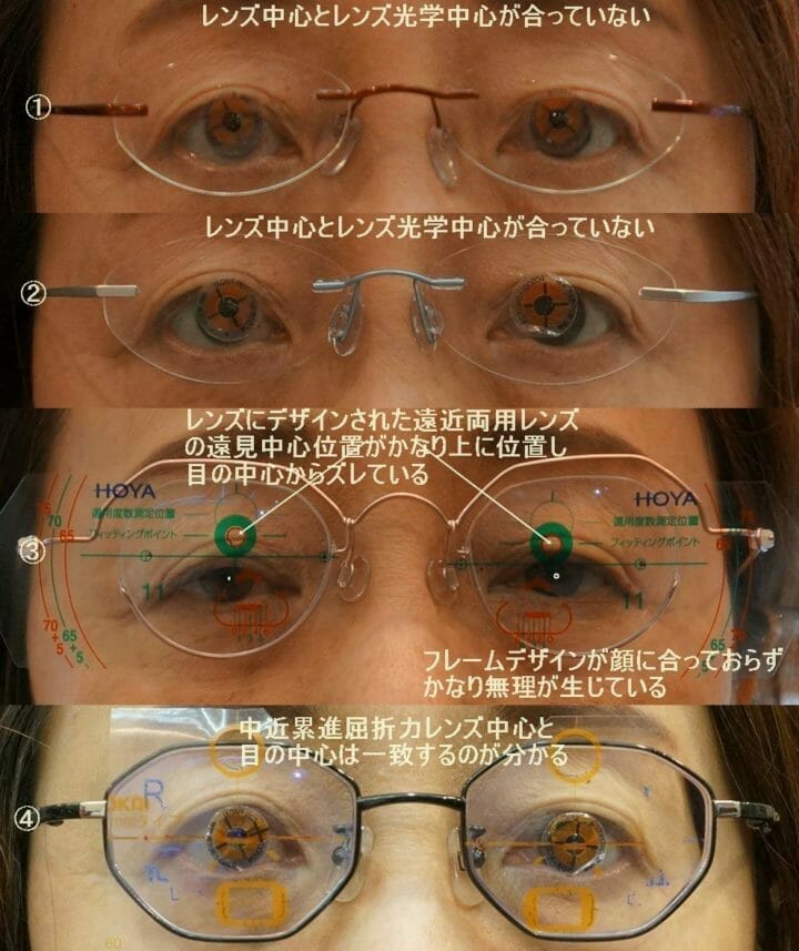 全ての眼鏡の比較写真